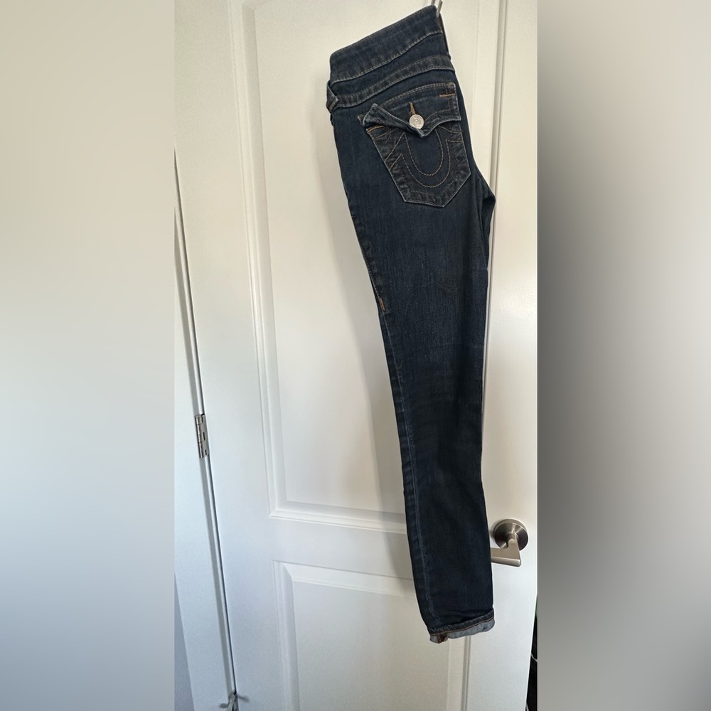 Dark wash, true religion brand jeans, size 26